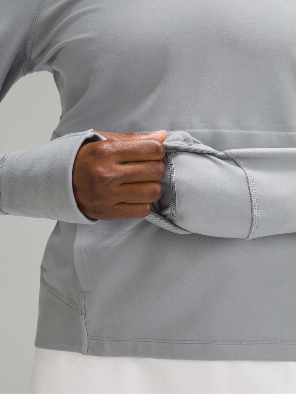 Lululemon Its Rulu Run Classic-Fit Crew *Fleece Rhino Grey(191) - Picture 3 of 6